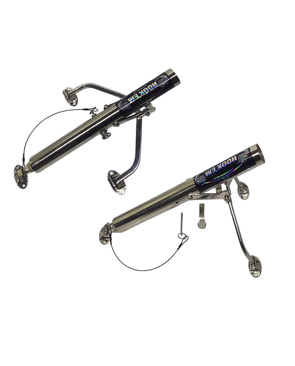 Hook'em Wishbone Boat Outrigger Bases Pair